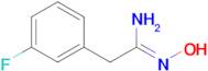 2-(3-Fluoro-phenyl)-N-hydroxy-acetamidine