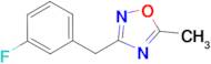 3-(3-Fluoro-benzyl)-5-methyl-[1,2,4]oxadiazole