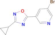 3-Bromo-5-(3-cyclopropyl-[1,2,4]oxadiazol-5-yl)-pyridine