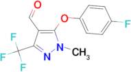 5-(4-Fluoro-phenoxy)-1-methyl-3-trifluoromethyl-1H-pyrazole-4-carbaldehyde