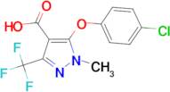 5-(4-Chloro-phenoxy)-1-methyl-3-trifluoromethyl-1H-pyrazole-4-carboxylic acid