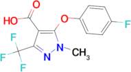 5-(4-Fluoro-phenoxy)-1-methyl-3-trifluoromethyl-1H-pyrazole-4-carboxylic acid