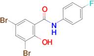 3,5-Dibromo-N-(4-fluoro-phenyl)-2-hydroxy-benzamide