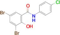 3,5-Dibromo-N-(4-chloro-phenyl)-2-hydroxy-benzamide