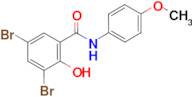 3,5-Dibromo-2-hydroxy-N-(4-methoxy-phenyl)-benzamide