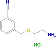 3-(2-Amino-ethylsulfanylmethyl)-benzonitrile; hydrochloride