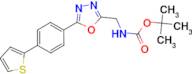 [5-(4-Thiophen-2-yl-phenyl)-[1,3,4]oxadiazol-2-ylmethyl]-carbamic acid tert-butyl ester