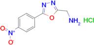 C-[5-(4-Nitro-phenyl)-[1,3,4]oxadiazol-2-yl]-methylamine; hydrochloride