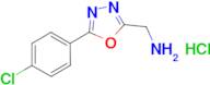C-[5-(4-Chloro-phenyl)-[1,3,4]oxadiazol-2-yl]-methylamine; hydrochloride