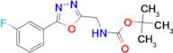 [5-(3-Fluoro-phenyl)-[1,3,4]oxadiazol-2-ylmethyl]-carbamic acid tert-butyl ester
