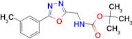 (5-m-Tolyl-[1,3,4]oxadiazol-2-ylmethyl)-carbamic acid tert-butyl ester
