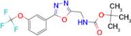 [5-(3-Trifluoromethoxy-phenyl)-[1,3,4]oxadiazol-2-ylmethyl]-carbamic acid tert-butyl ester