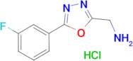 C-[5-(3-Fluoro-phenyl)-[1,3,4]oxadiazol-2-yl]-methylamine; hydrochloride