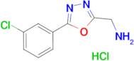 C-[5-(3-Chloro-phenyl)-[1,3,4]oxadiazol-2-yl]-methylamine; hydrochloride