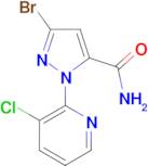 3-Bromo-1-(3-chloropyridin-2-yl)-1H-pyrazole-5-carboxamide