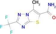 6-Methyl-2-trifluoromethyl-thiazolo[3,2-b][1,2,4]triazole-5-carboxylic acid amide