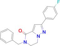 5-Benzyl-2-(4-fluoro-phenyl)-6,7-dihydro-5H-pyrazolo[1,5-a]pyrazin-4-one