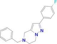 5-Benzyl-2-(4-fluoro-phenyl)-4,5,6,7-tetrahydro-pyrazolo[1,5-a]pyrazine