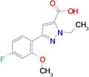 1-Ethyl-3-(4-fluoro-2-methoxyphenyl)-1H-pyrazole-5-carboxylic acid