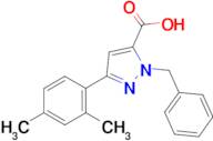 1-Benzyl-3-(2,4-dimethylphenyl)-1H-pyrazole-5-carboxylic acid