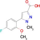 5-(4-Fluoro-2-methoxy-phenyl)-1-methyl-1H-pyrazole-3-carboxylic acid