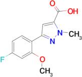 3-(4-Fluoro-2-methoxyphenyl)-1-methyl-1H-pyrazole-5-carboxylic acid