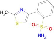 2-(2-Methyl-thiazol-4-yl)-benzenesulfonamide