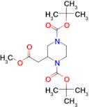 Di-tert-butyl 2-(2-methoxy-2-oxoethyl)piperazine-1,4-dicarboxylate