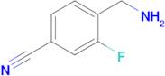 4-(Aminomethyl)-3-fluorobenzonitrile