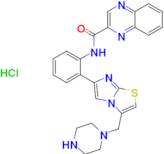 N-(2-(3-(Piperazin-1-ylmethyl)imidazo[2,1-b]thiazol-6-yl)phenyl)quinoxaline-2-carboxamide dihydroc…