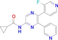 N-(5-(3-Fluoropyridin-4-yl)-6-(pyridin-3-yl)pyrazin-2-yl)cyclopropanecarboxamide