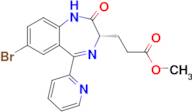 (S)-Methyl 3-(7-bromo-2-oxo-5-(pyridin-2-yl)-2,3-dihydro-1H-benzo[e][1,4]diazepin-3-yl)propanoate