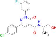 (S)-6-(4-Chlorophenyl)-2-(3-fluorophenyl)-N-(1-hydroxypropan-2-yl)-3-oxo-2,3-dihydropyridazine-4-carboxamide