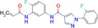 N-[4-Fluoro-3-(prop-2-enamido)phenyl]-1-(2-fluorophenyl)-1H-pyrazole-4-carboxamide