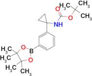 tert-Butyl (1-(3-(4,4,5,5-tetramethyl-1,3,2-dioxaborolan-2-yl)phenyl)cyclopropyl)carbamate