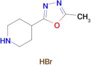 2-Methyl-5-(piperidin-4-yl)-1,3,4-oxadiazole hydrobromide