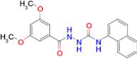 2-(3,5-Dimethoxybenzoyl)-N-(naphthalen-1-yl)hydrazinecarboxamide