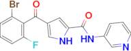 4-(2-Bromo-6-fluorobenzoyl)-N-(pyridin-3-yl)-1H-pyrrole-2-carboxamide