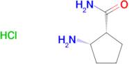 rel-(1R,2S)-2-Aminocyclopentanecarboxamide hydrochloride