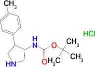 tert-Butyl (4-(p-tolyl)pyrrolidin-3-yl)carbamate hydrochloride