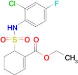 (S)-Ethyl 6-(N-(2-chloro-4-fluorophenyl)sulfamoyl)cyclohex-1-enecarboxylate