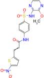 N-(4-(N-(3-methoxypyrazin-2-yl)sulfamoyl)phenyl)-3-(5-nitrothiophen-2-yl)acrylamide