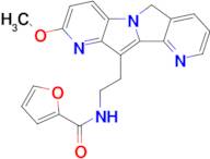 N-(2-(2-Methoxy-6H-dipyrido[2,3-a:3',2'-e]pyrrolizin-11-yl)ethyl)furan-2-carboxamide
