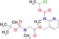 (2-(((1-Chloroethoxy)carbonyl)(methyl)amino)pyridin-3-yl)methyl 2-((tert-butoxycarbonyl)(methyl)...