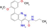 4-Amino-8-(2,5-dimethoxyphenyl)-N-propylcinnoline-3-carboxamide