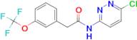 N-(6-Chloropyridazin-3-yl)-2-(3-(trifluoromethoxy)phenyl)acetamide