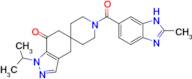 1-Isopropyl-1'-(2-methyl-1H-benzo[d]imidazole-6-carbonyl)-4,6-dihydrospiro[indazole-5,4'-piperidin]-7(1H)-one