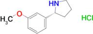 (R)-2-(3-Methoxyphenyl)pyrrolidine hydrochloride