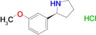 (S)-2-(3-Methoxyphenyl)pyrrolidine hydrochloride