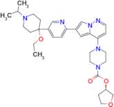 (R)-Tetrahydrofuran-3-yl 4-(6-(5-(4-ethoxy-1-isopropylpiperidin-4-yl)pyridin-2-yl)pyrrolo[1,2-b]py…
